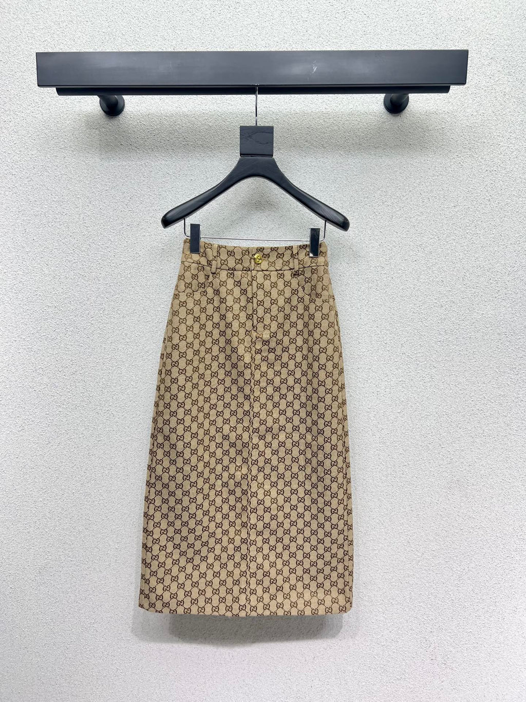 G 25 classic jacquard khaki skirt