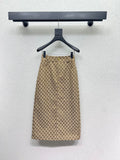 G 25 classic jacquard khaki skirt
