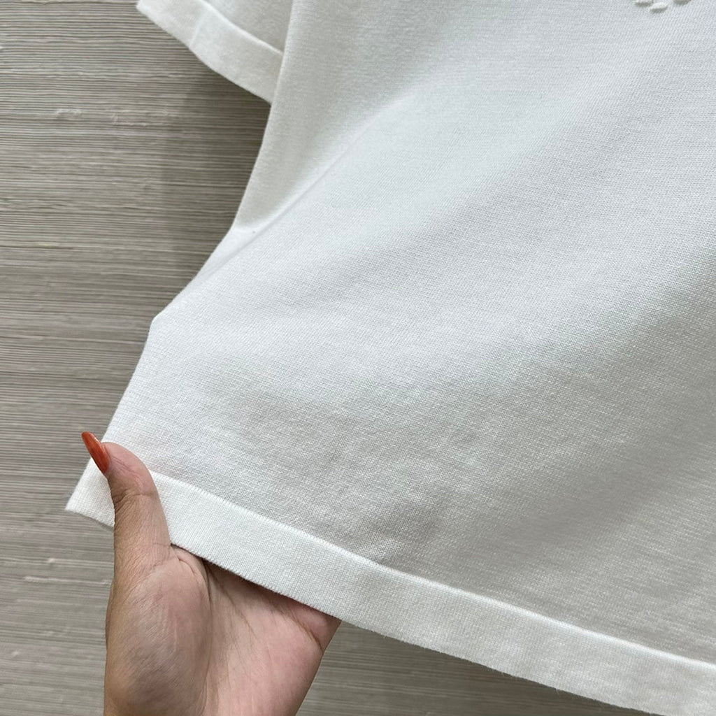 25 new products, love double C knitted short-sleeved top