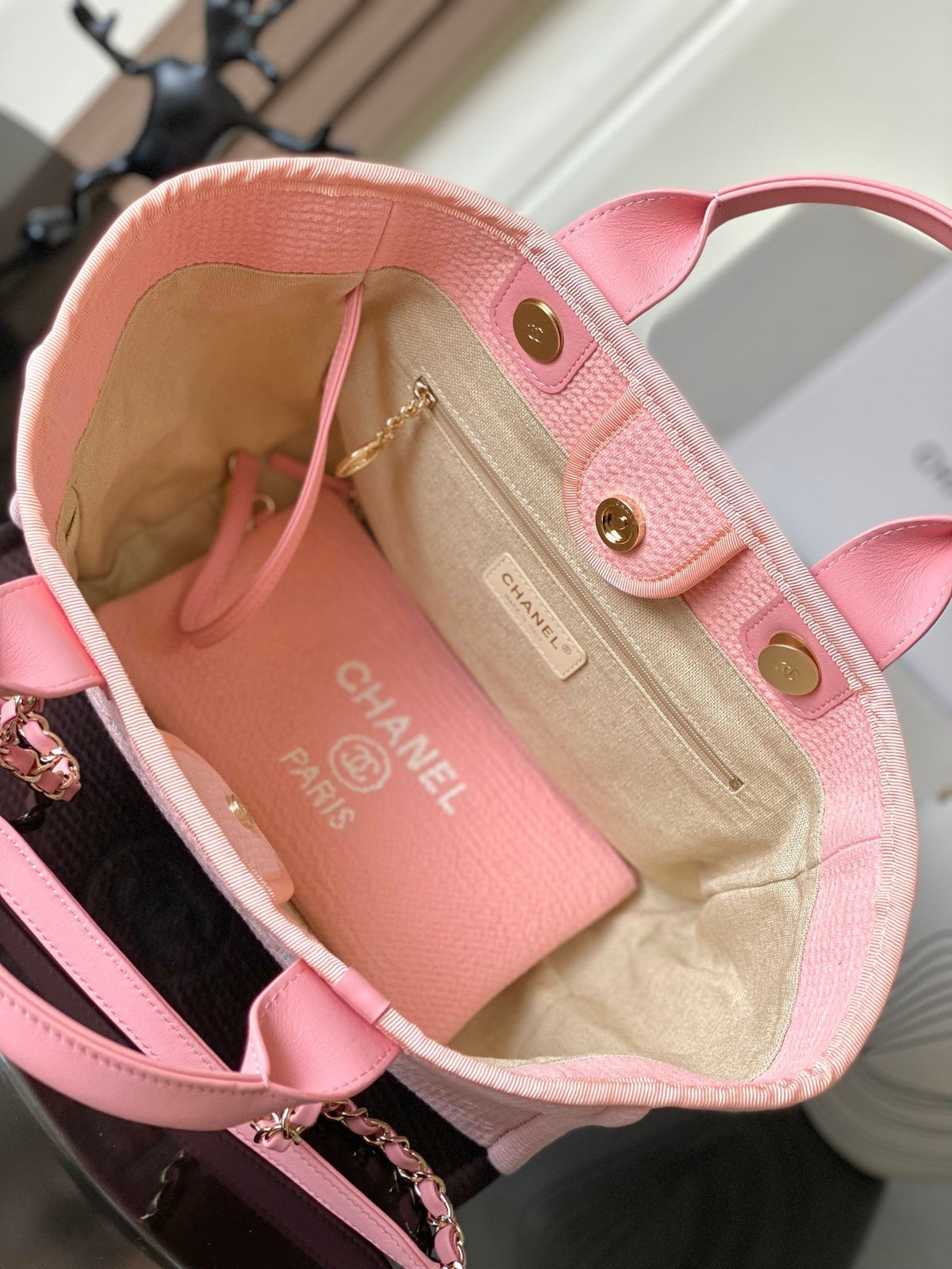 2026 Deauville Bag Pink Canvas