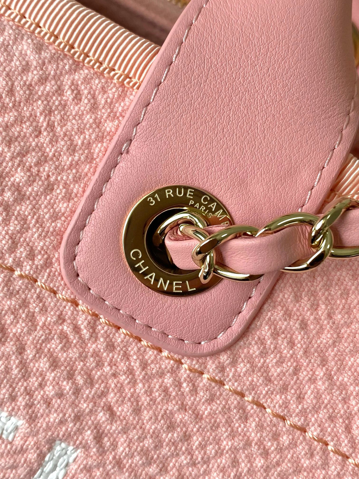 2026 Deauville Bag Pink Canvas