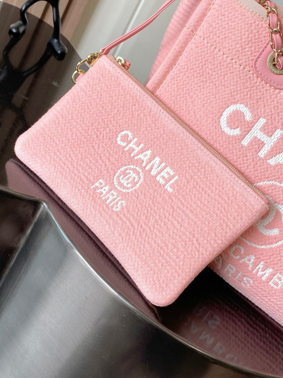 2026 Deauville Bag Pink Canvas