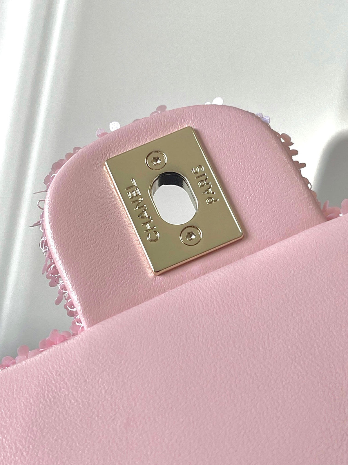 2026 Sequin Backpack 21cm Leather