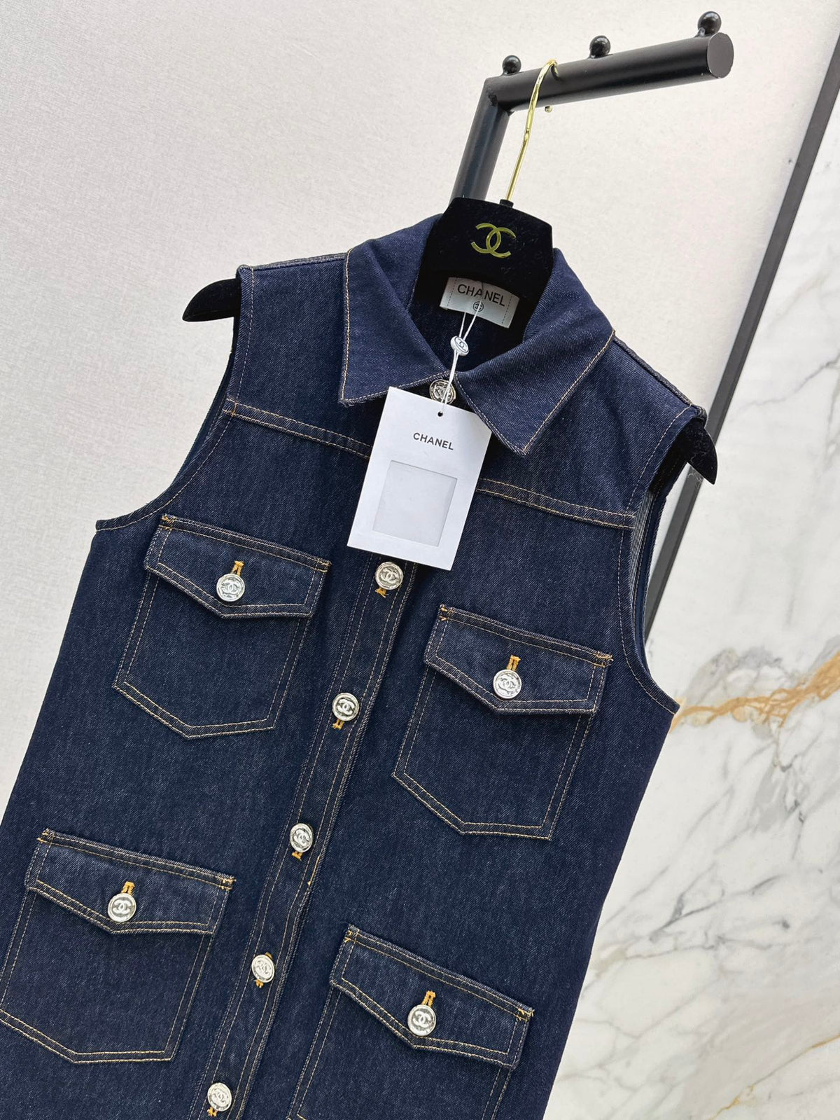 25ss denim vest