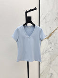 r 25ss V neck t-shirt