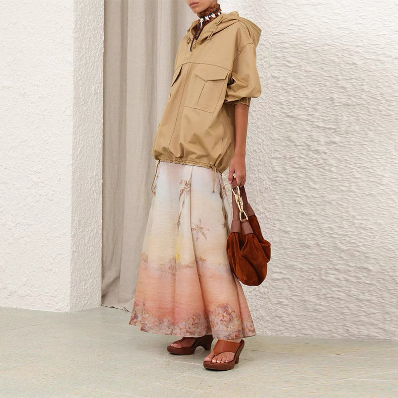 25ss silk skirt
