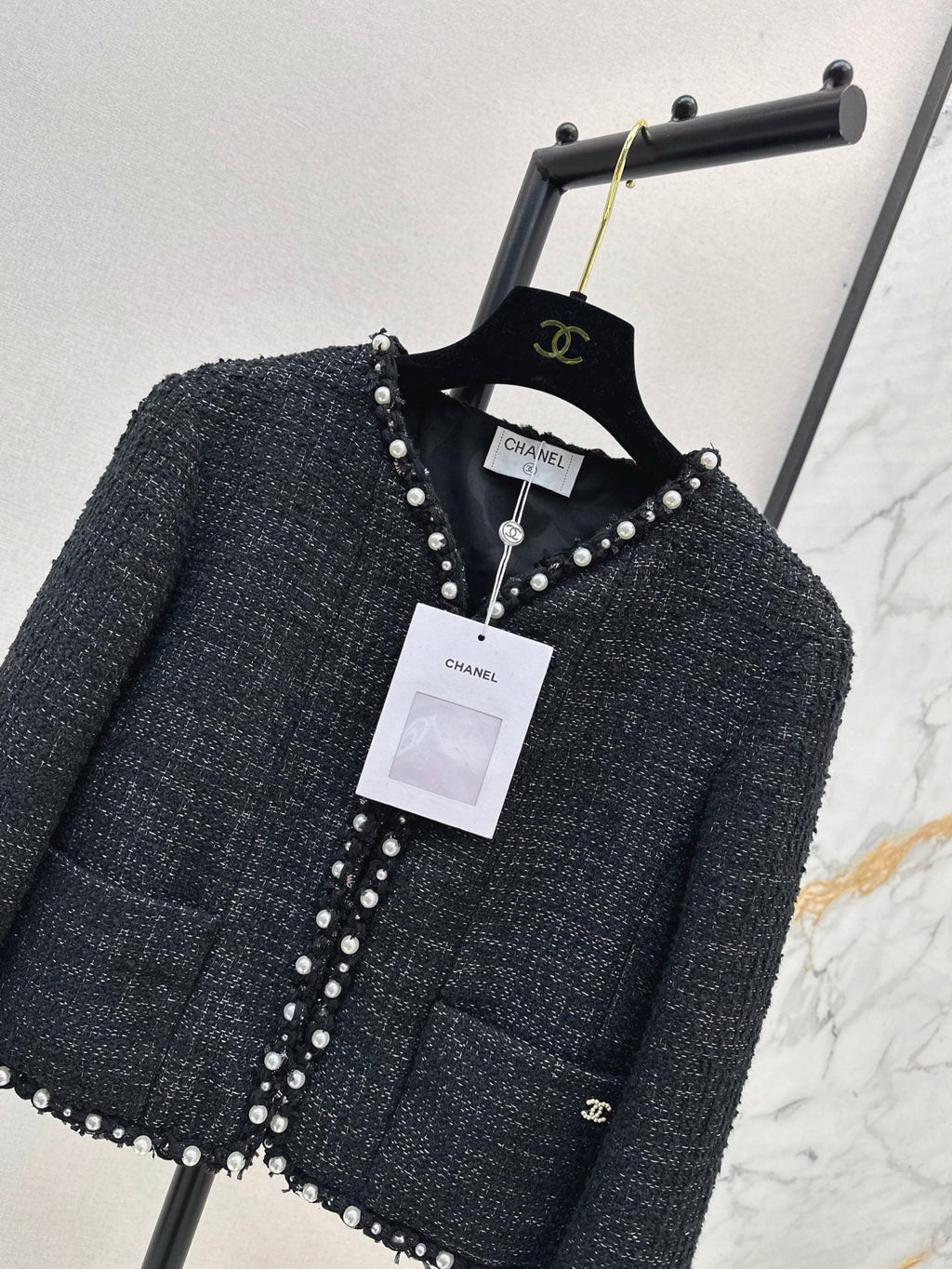ch 25ss beaded jacket