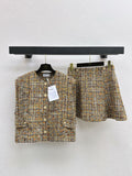 Ch 25ss vest skirt set