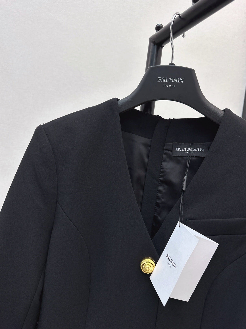 Ba 25ss V neck shirt dress