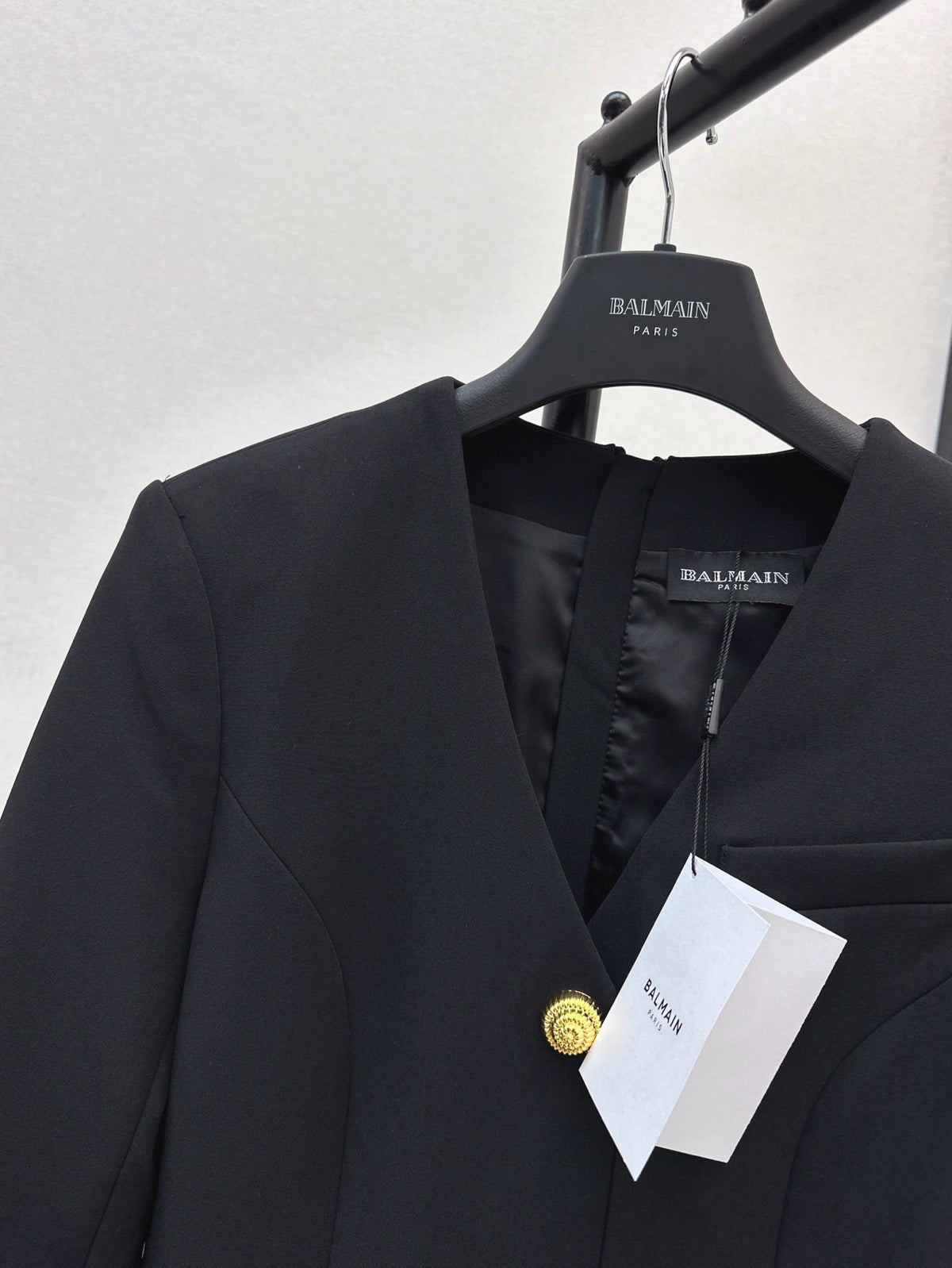 Ba 25ss V neck shirt dress