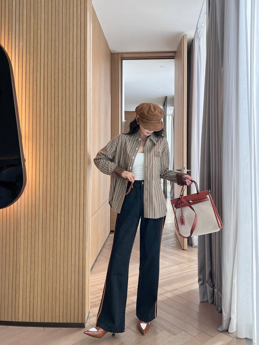 25SS embroidered jeans