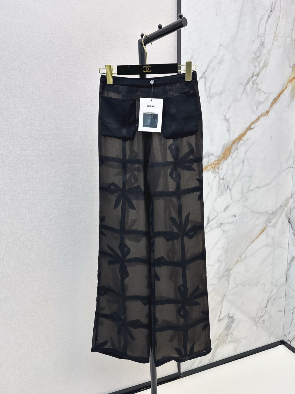 25ss Silk wide leg pants