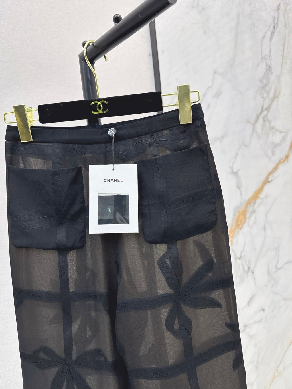 25ss Silk wide leg pants