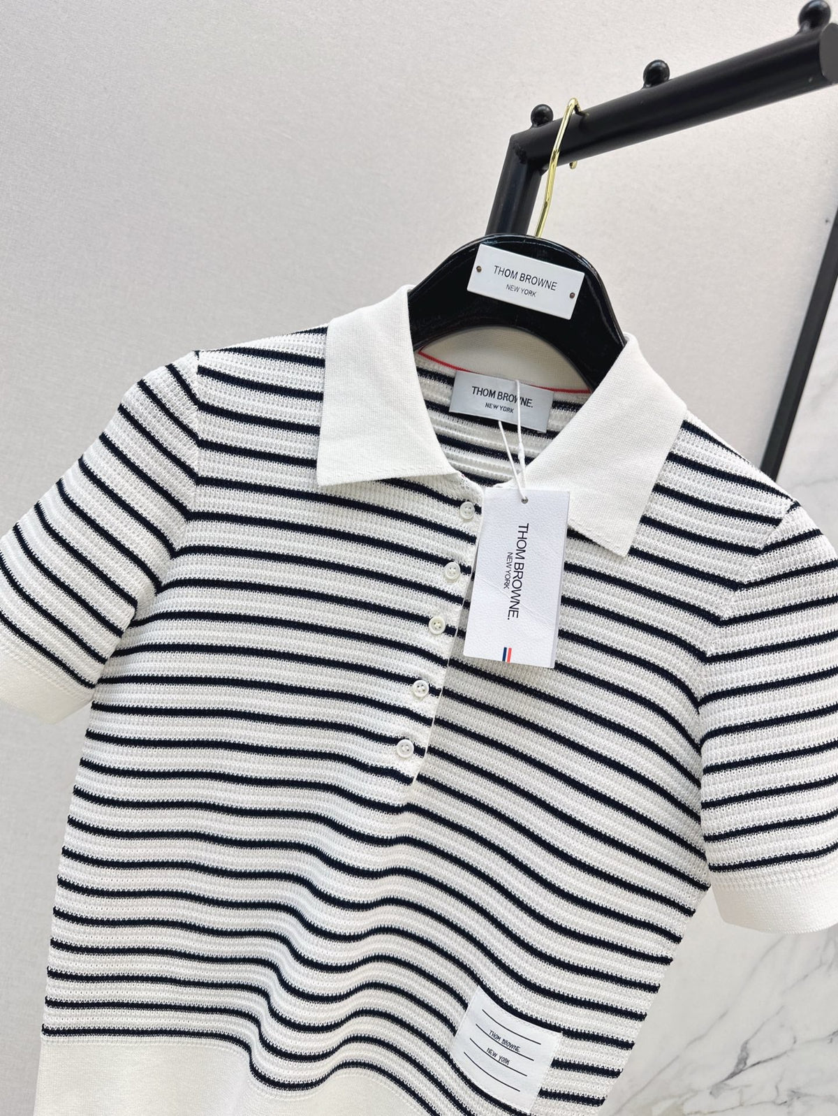 TH  25ss knitted polo shirt