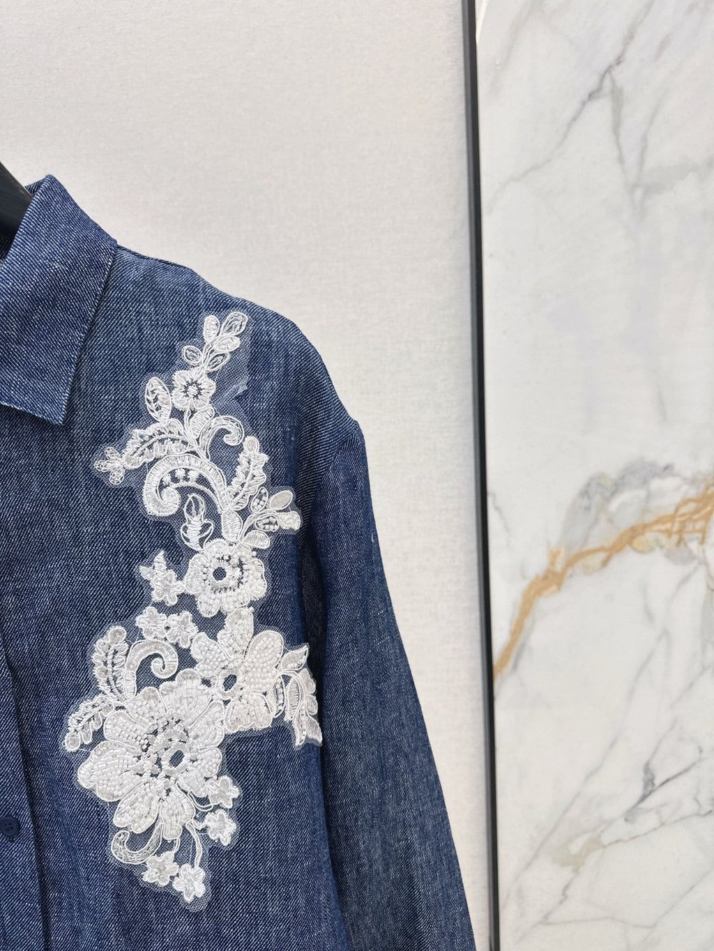 25ss linen embroidered shirt