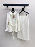 25ss linen embroidered set
