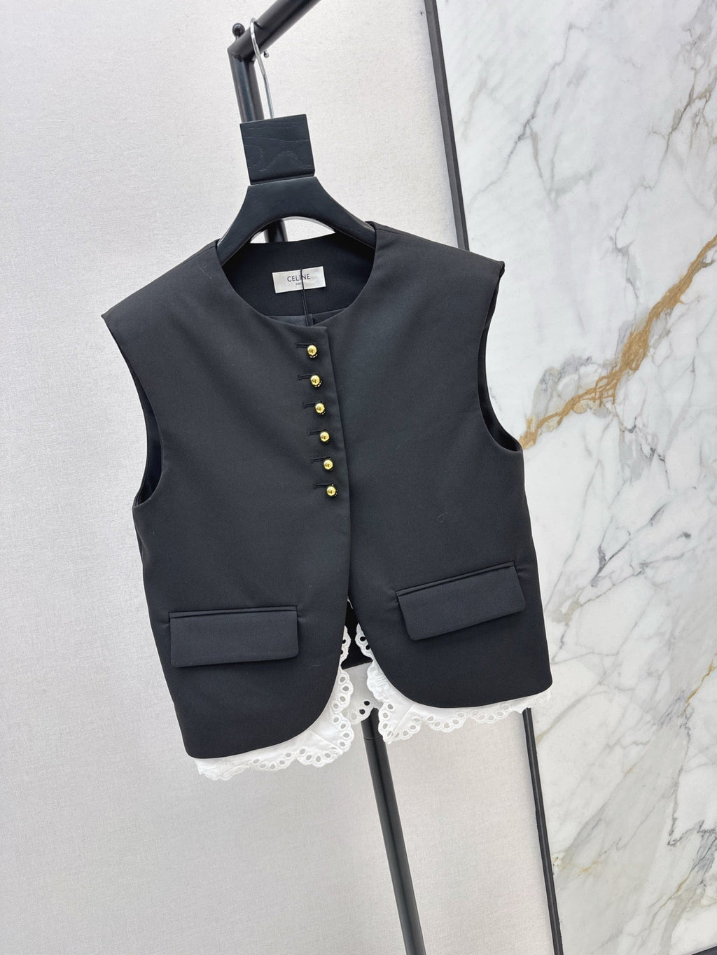 25ss lace vest