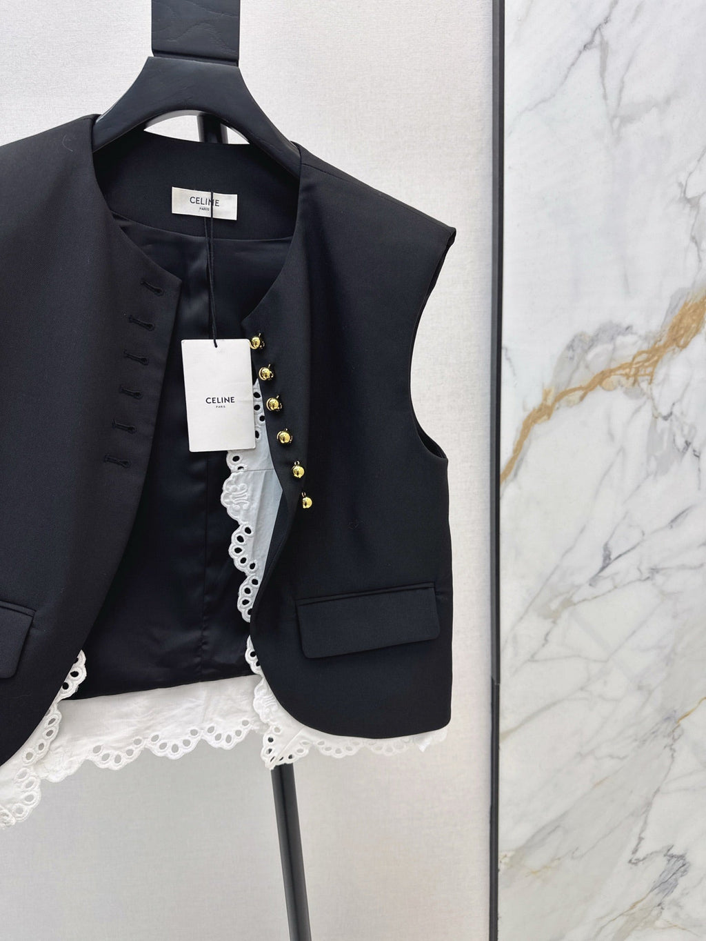 25ss lace vest