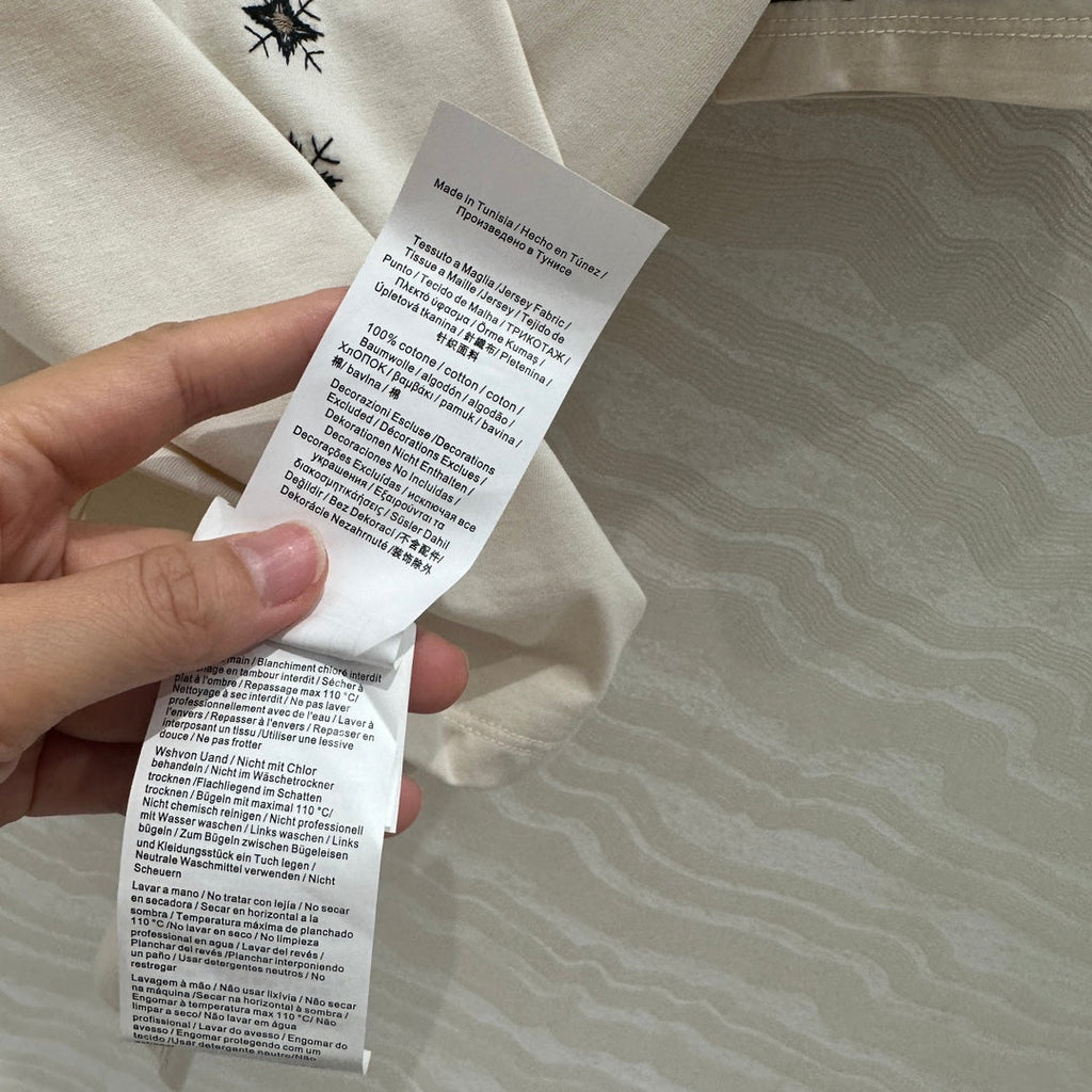 25ss embroidered t-shirt