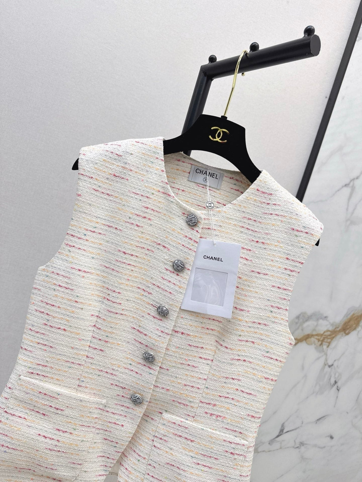 25ss woven vest