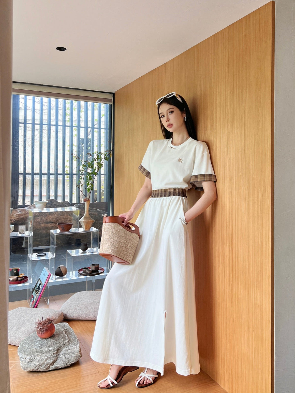 25ss tee skirt set