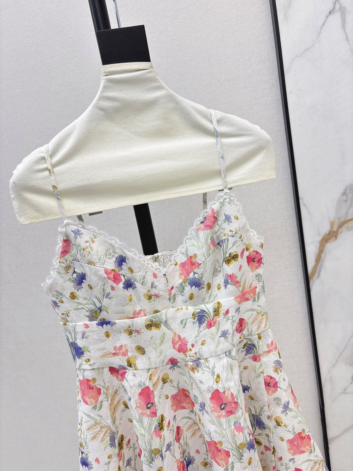 25ss linen print dress