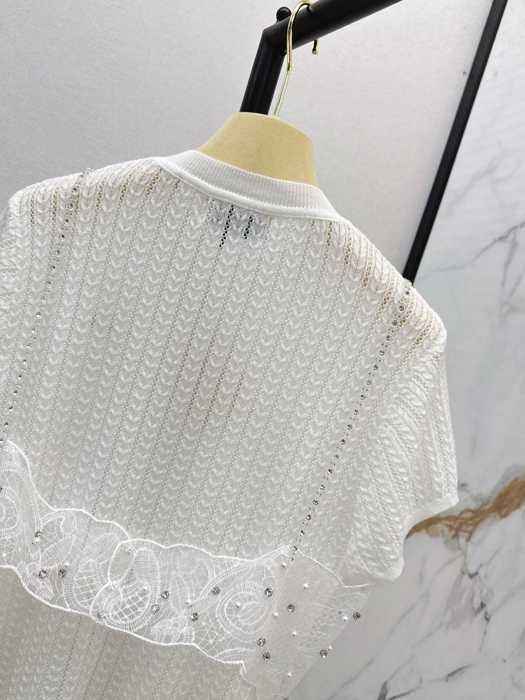 25ss knit beaded t-shirt