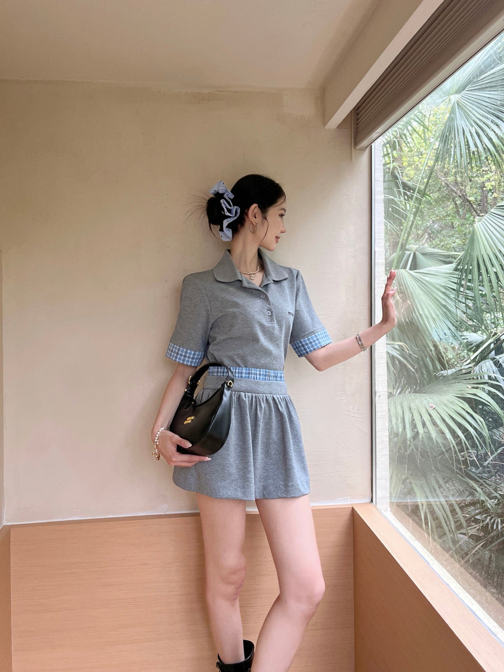 25ss polo skirt set