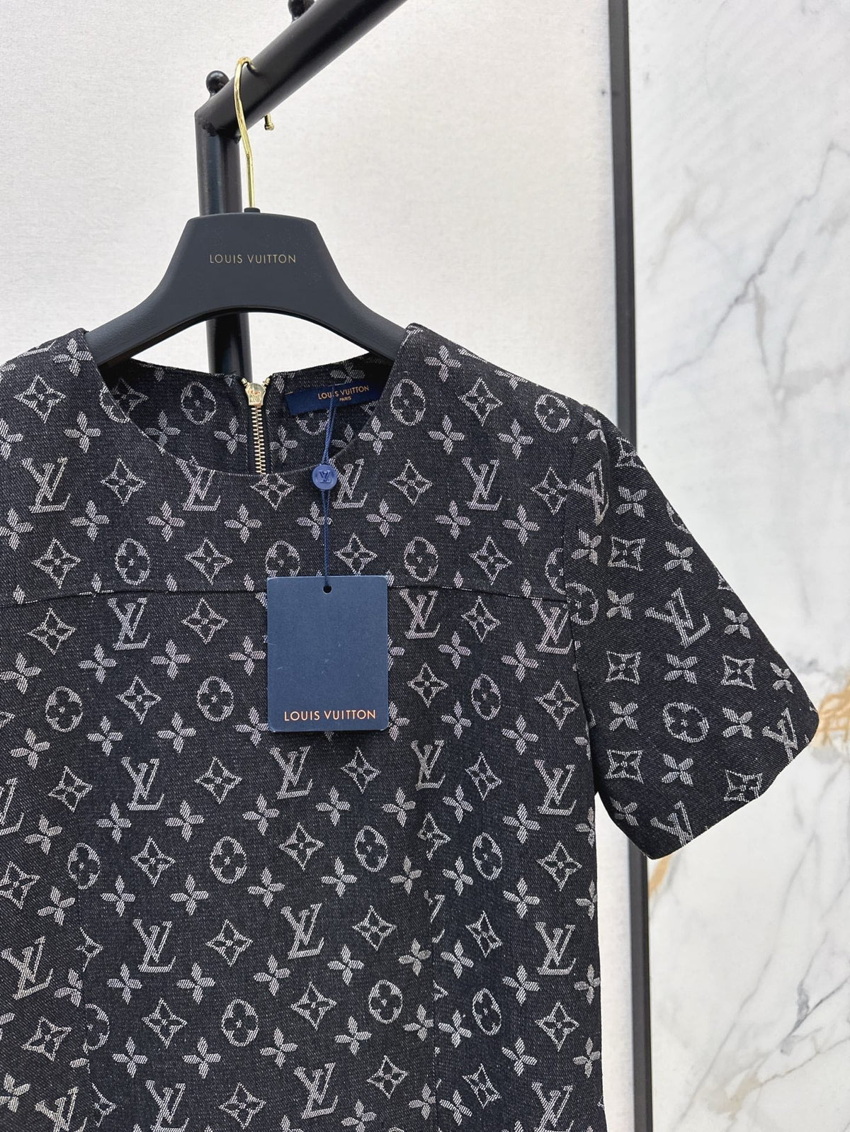 25ss monogram denim dress