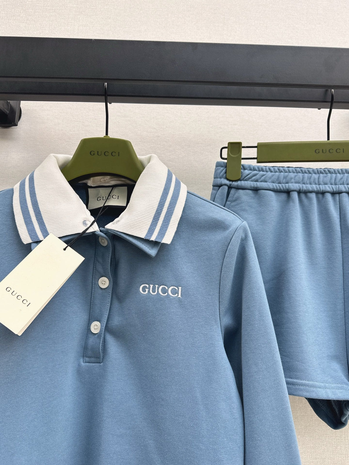25ss crop polo short set