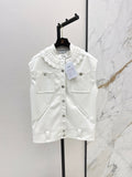 25ss leather vest