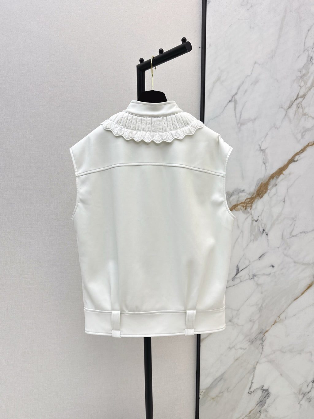 25ss leather vest