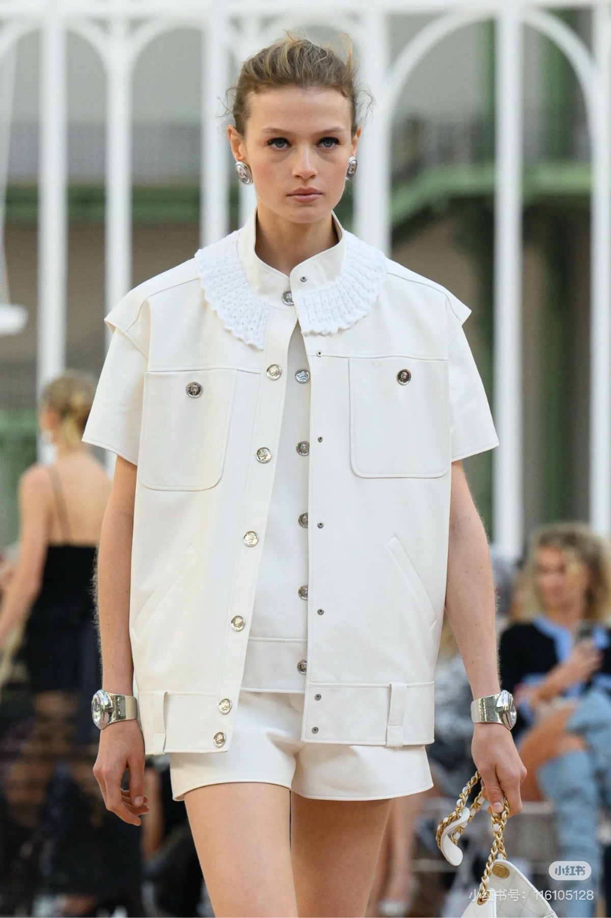 25ss leather vest