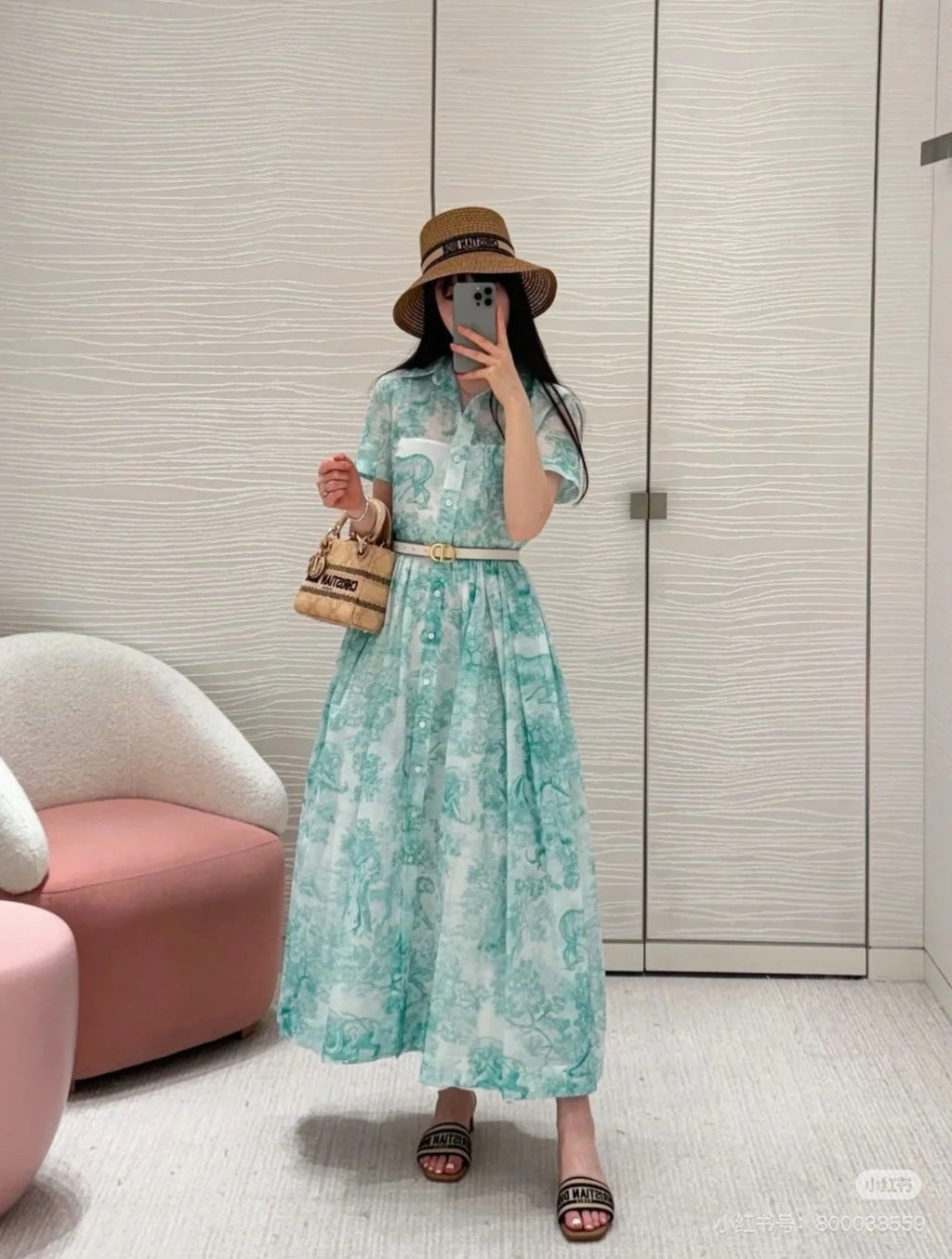 25SS print dress