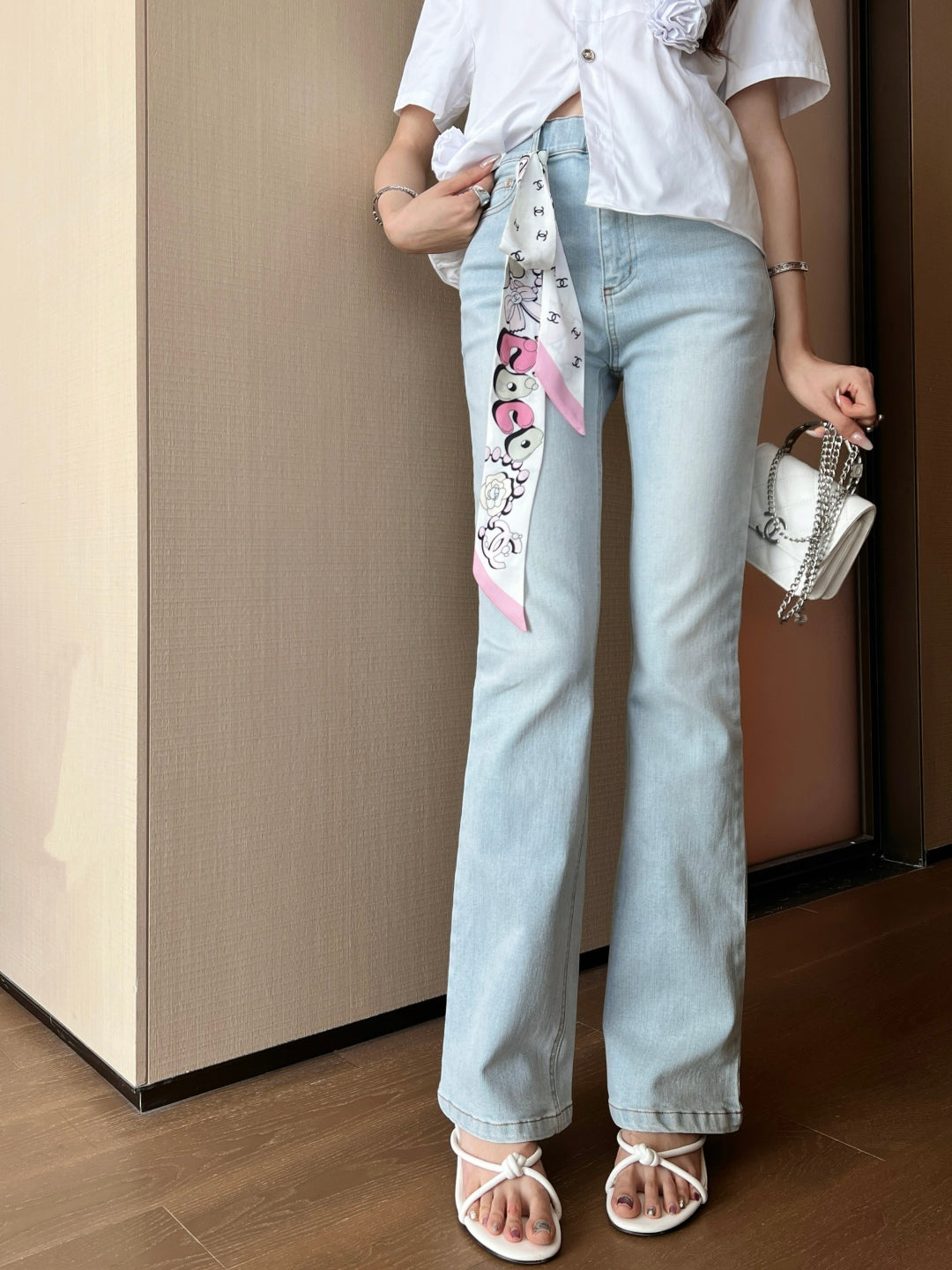 25ss scarf jeans