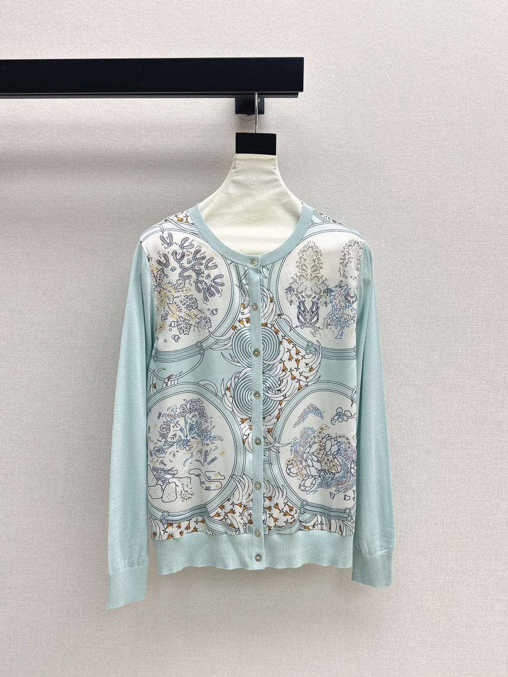25fw printed cardigan