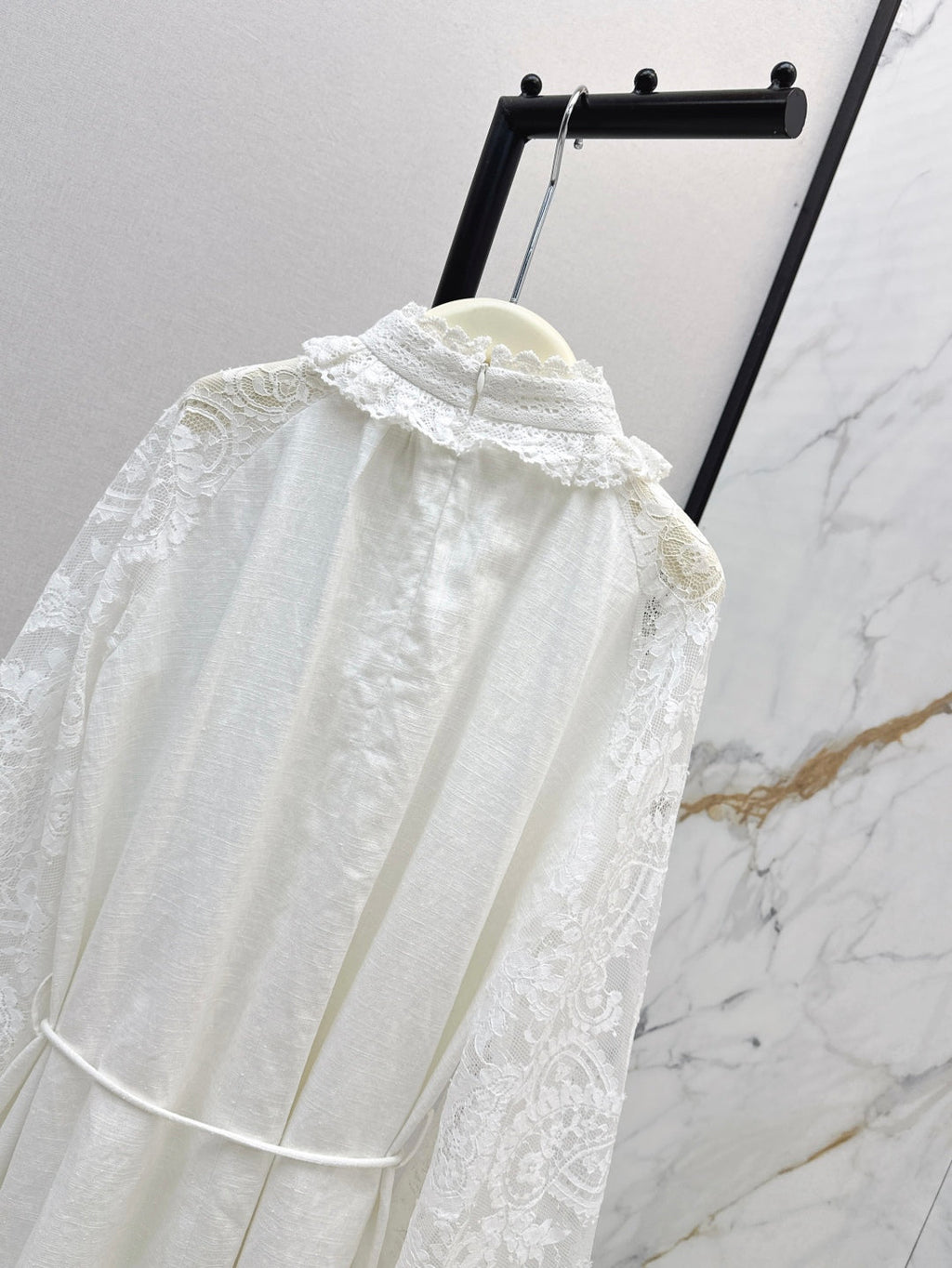 25ss lace linen dress