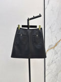 25fw leather skirt