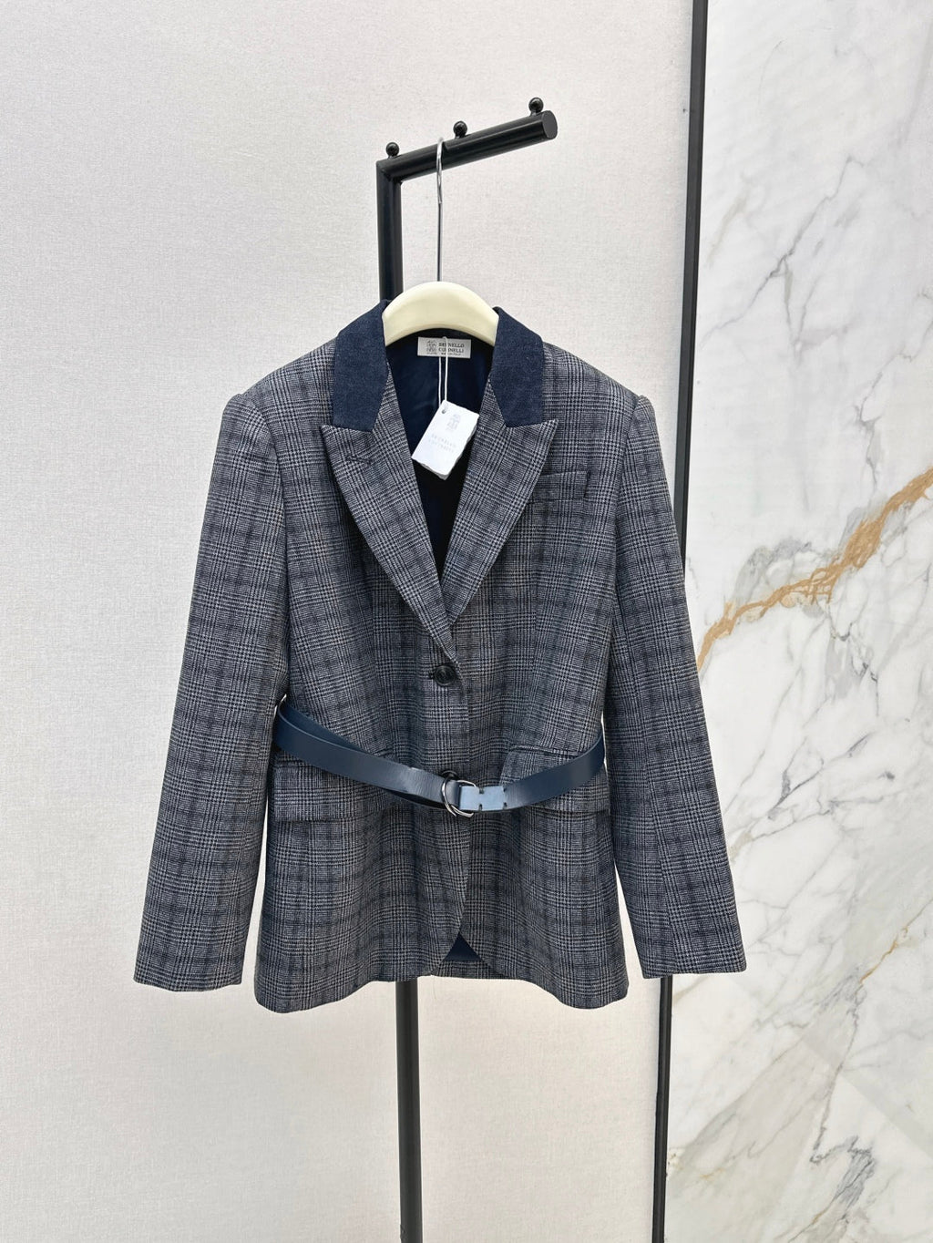 25fw plaid blazer