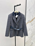 25fw plaid blazer