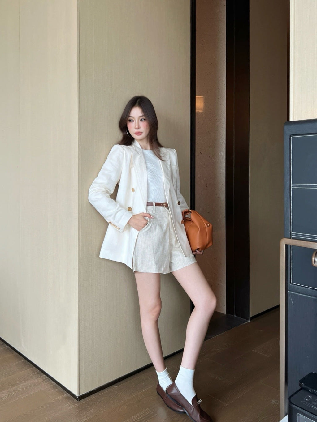 25fw linen blazer