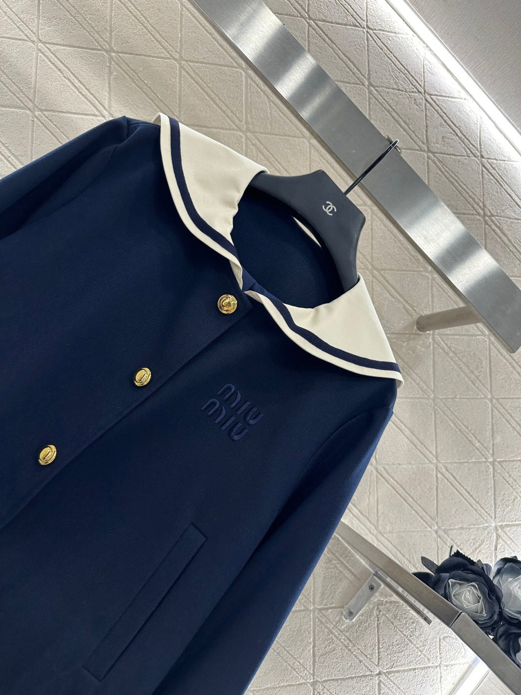 25fw Shawl Collar Jacket Pleated Skirt Suit