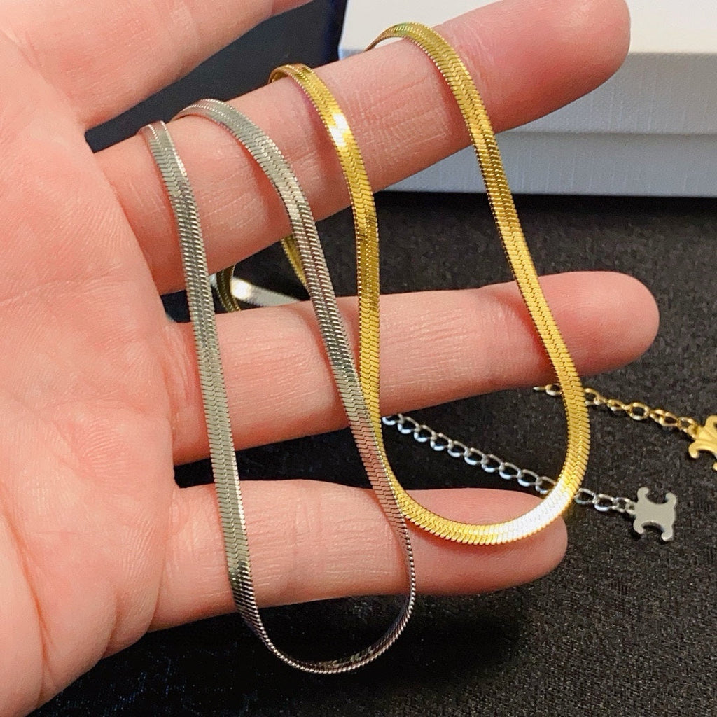 25 snake bone necklace