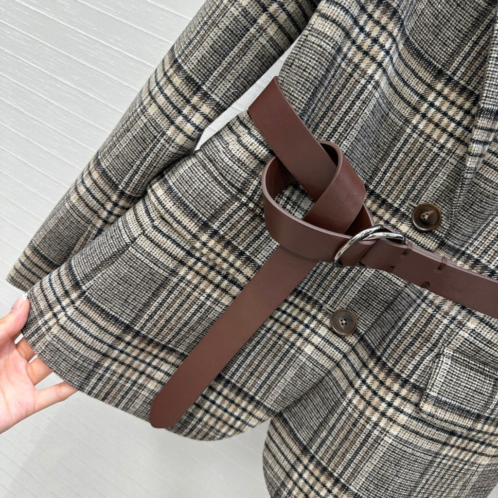 25fw  plaid suit