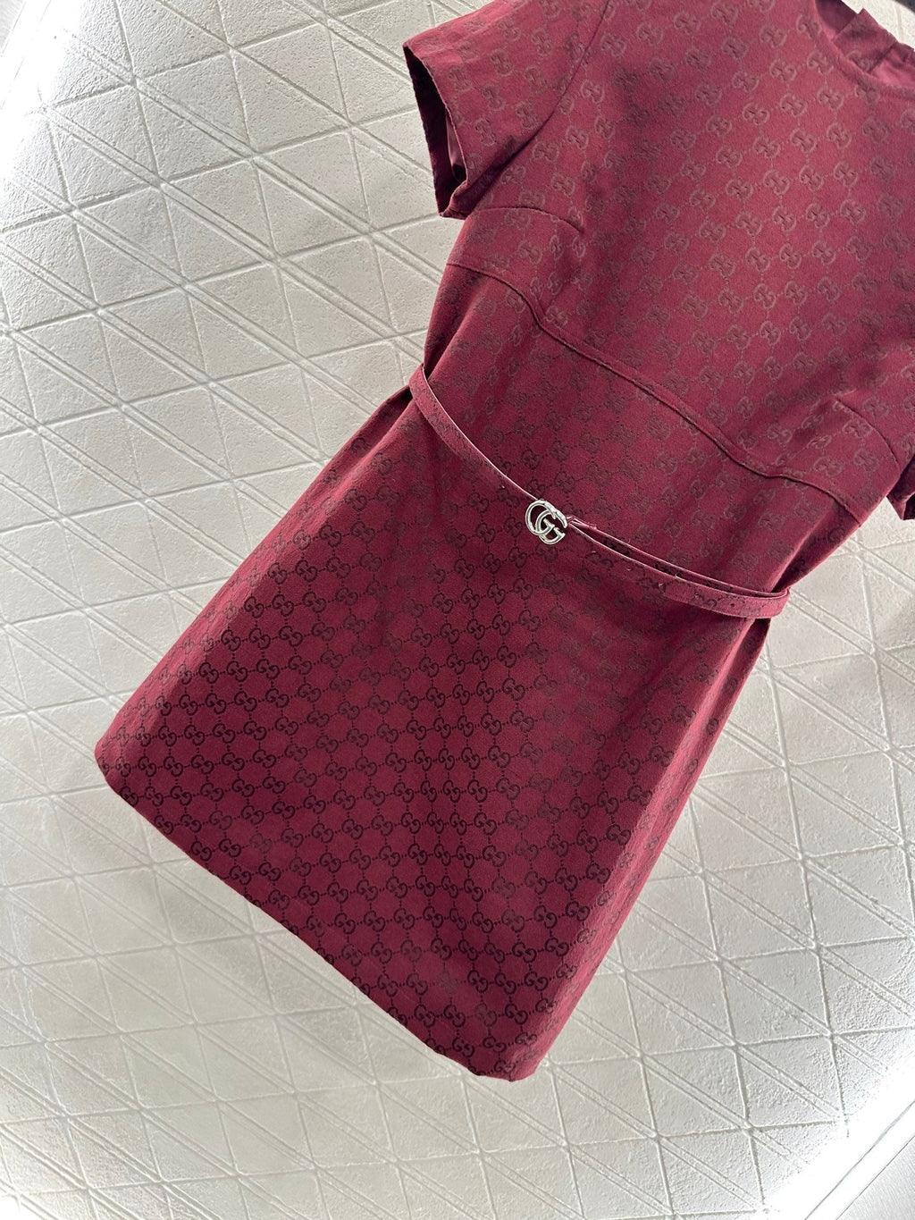 25 jacquard short-sleeved dress