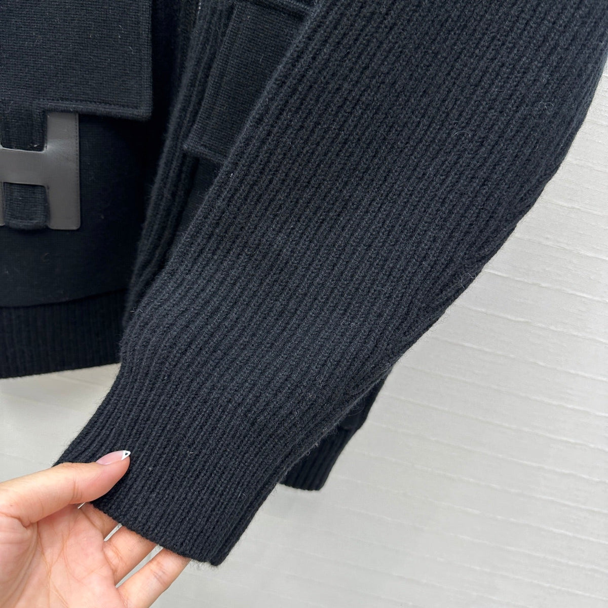 25fw new cashmere knitted zipper jacket