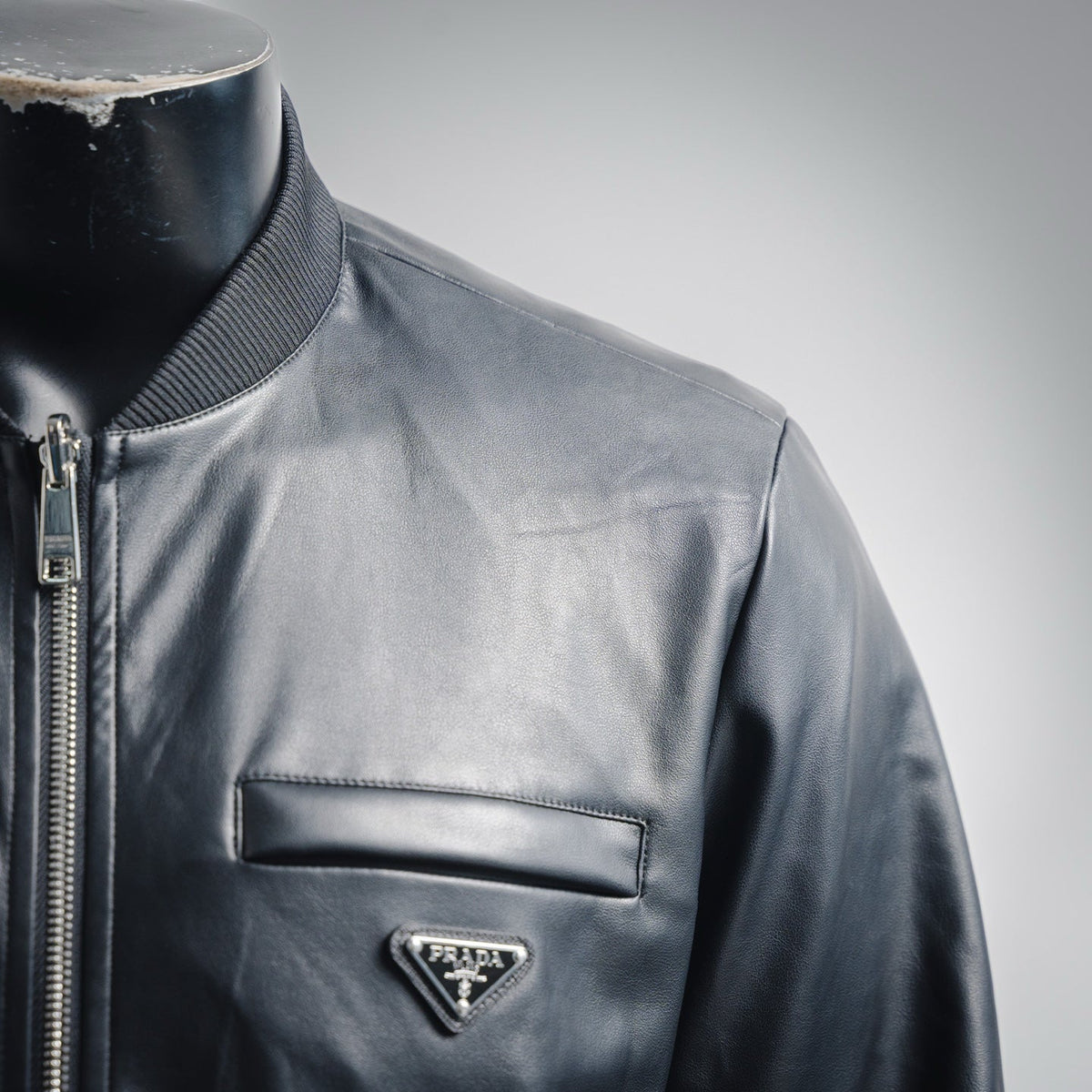 Pra 25fw leather jacket