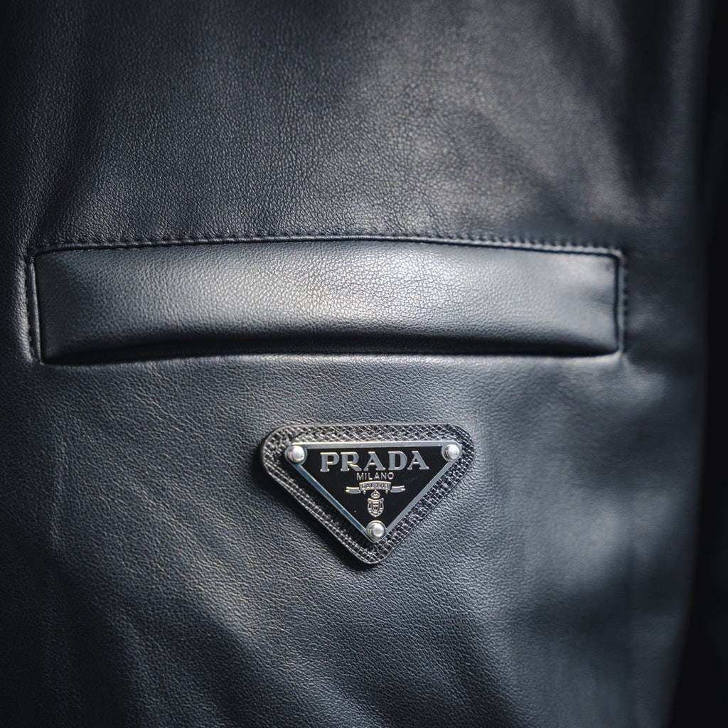Pra 25fw leather jacket