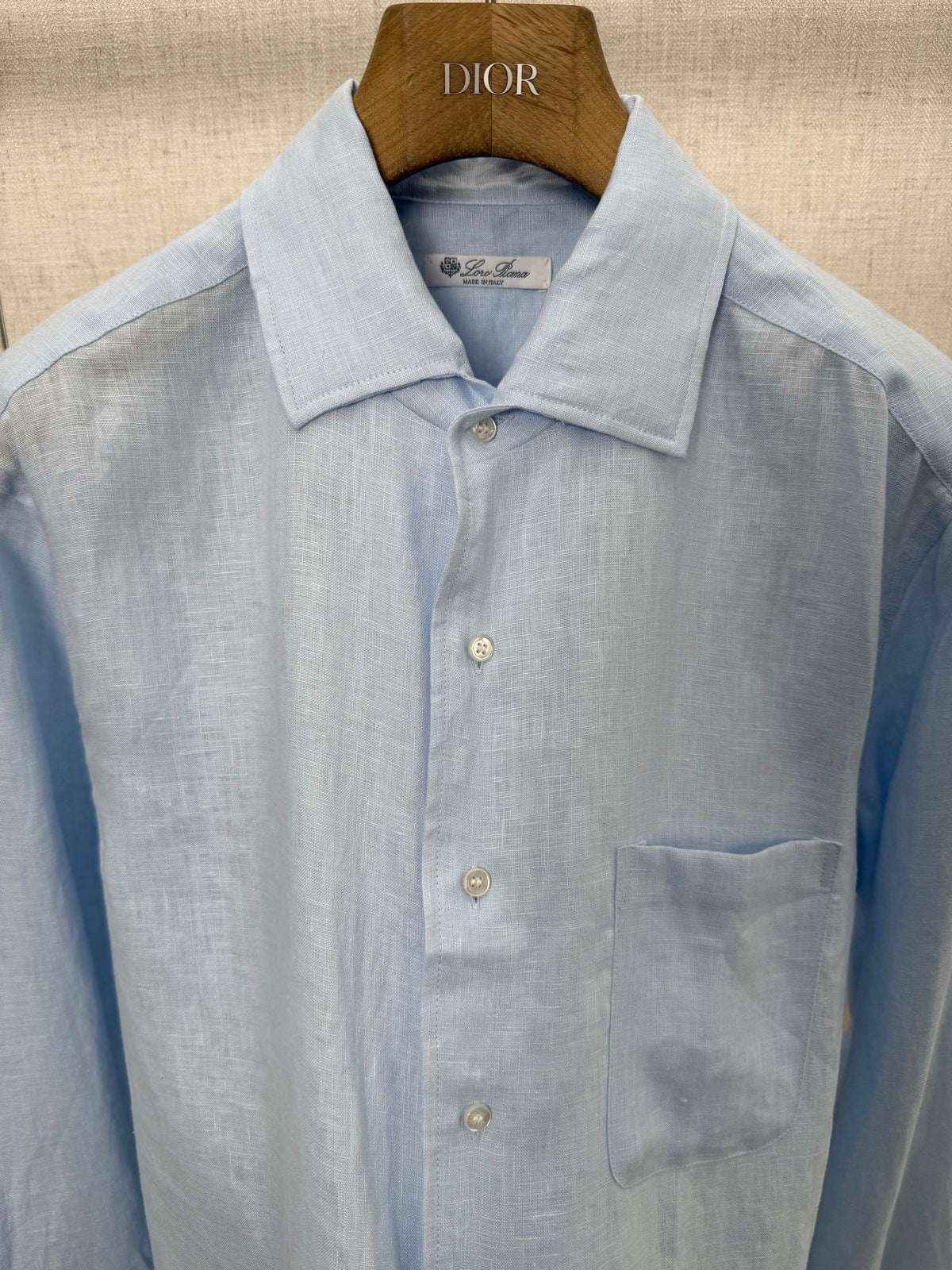 Loro 25fw linen shirt