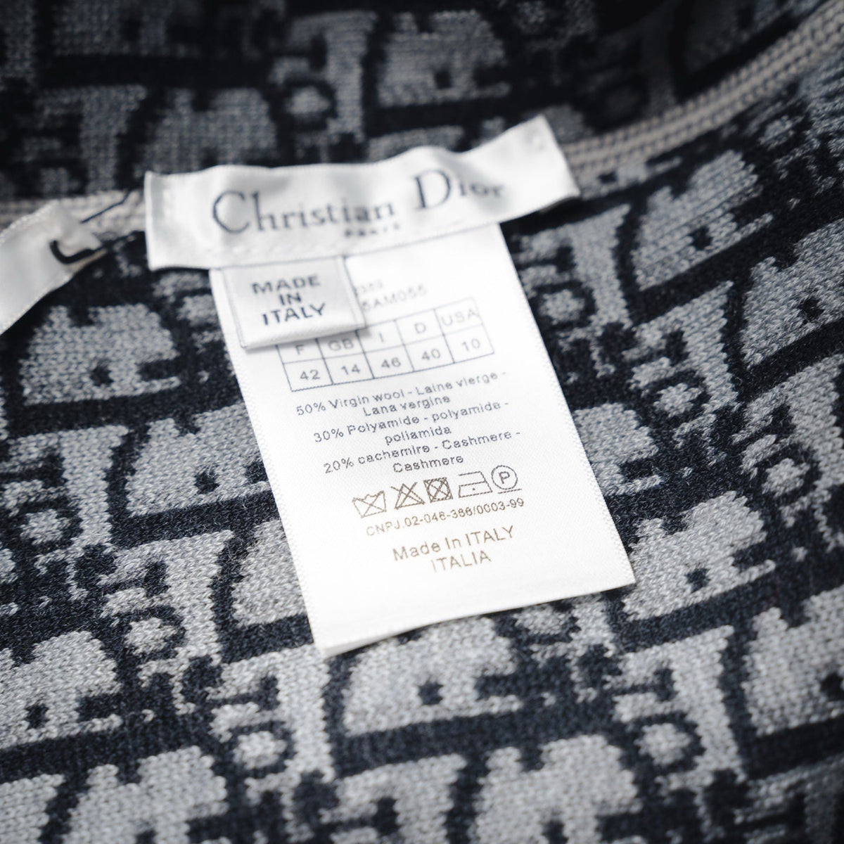 CD 25fw jacquard sweater